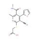 ({3-cyano-4-(2-furyl)-6-methyl-5-[(methylamino)carbonyl]pyridin-2-yl}thio)acetic acid (CAS 851208-06-5) - chemical structure