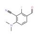 3-Cyano-4-dimethylamino-2-fluorobenzaldehyde (CAS 148901-53-5) - chemical structure image
