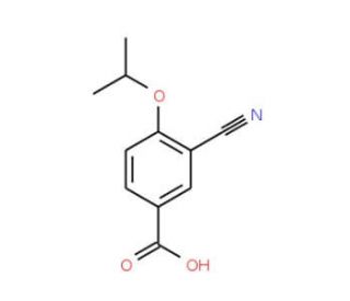 3-Cyano-4-isopropoxybenzoic acid (CAS 258273-31-3) - chemical structure image