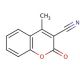 3-Cyano-4-methylcoumarin (CAS 24526-69-0) - chemical structure image