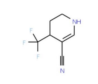 3-Cyano-4-trifluoromethyl-1,4,5,6-tetrahydropyridine - chemical structure image