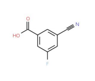 3-Cyano-5-fluorobenzoic acid (CAS 327056-74-6) - chemical structure image