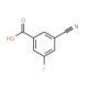 3-Cyano-5-fluorobenzoic acid (CAS 327056-74-6) - chemical structure image