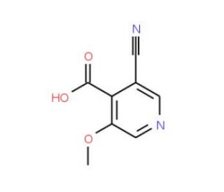 3-Cyano-5-methoxyisonicotinic acid (CAS 1138444-09-3) - chemical structure image