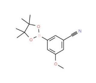3-Cyano-5-methoxyphenylboronic acid, pinacol ester (CAS 1035266-33-1) - chemical structure image