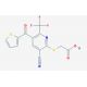 {[3-cyano-5-(thien-2-ylcarbonyl)-6-(trifluoromethyl)pyridin-2-yl]thio}acetic acid (CAS 851879-11-3) - chemical structure imag