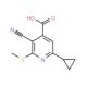 3-cyano-6-cyclopropyl-2-(methylthio)isonicotinic acid - chemical structure image
