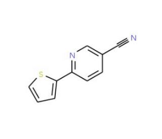 3-Cyano-6-(thien-2-yl)pyridine (CAS 619334-36-0) - chemical structure image