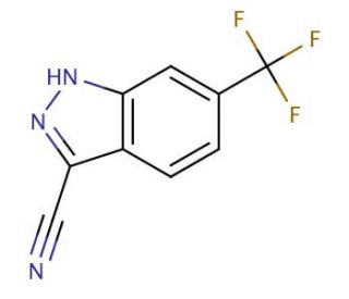 3-Cyano-6-trifluoromethylindazole - chemical structure image
