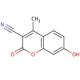 3-Cyano-7-hydroxy-4-methylcoumarin (CAS 2829-46-1) - chemical structure image