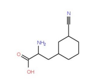 3-Cyano-D-phenylalanine (CAS 263396-43-6) - chemical structure image