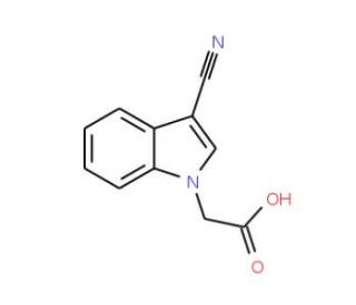 (3-Cyano-indol-1-yl)-acetic acid - chemical structure image