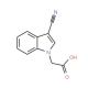 (3-Cyano-indol-1-yl)-acetic acid - chemical structure image
