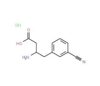 3-Cyano-L-beta-homophenylalanine hydrochloride (CAS 270065-85-5) - chemical structure image