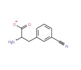 3-Cyano-L-phenylalanine (CAS 57213-48-6) - chemical structure image