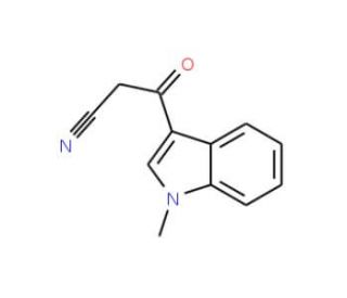 3-(Cyanoacetyl)-1-methylindole (CAS 343778-74-5) - chemical structure image