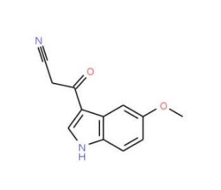 3-Cyanoacetyl-5-methoxyindole (CAS 821009-89-6) - chemical structure image