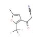 3-(Cyanoacetyl)-5-methyl-2-(trifluoromethyl)furan (CAS 175276-72-9) - chemical structure image