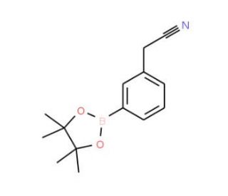 (3-Cyanomethyl)phenylboronic acid pinacol ester (CAS 396131-82-1) - chemical structure image