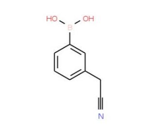 3-Cyanomethylphenylboronic acid (CAS 220616-39-7) - chemical structure image
