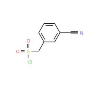 (3-cyanophenyl)methanesulfonyl chloride (CAS 56106-01-5) - chemical structure image