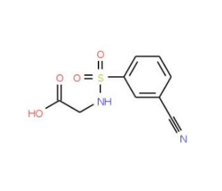 {[(3-cyanophenyl)sulfonyl]amino}acetic acid - chemical structure image