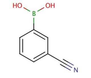 3-Cyanophenylboronic acid (CAS 150255-96-2) - chemical structure image