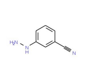 3-Cyanophenylhydrazine (CAS 17672-26-3) - chemical structure image
