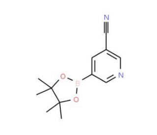 3-Cyanopyridine-5-boronic acid pinacol ester (CAS 402718-29-0) - chemical structure image