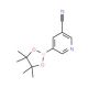 3-Cyanopyridine-5-boronic acid pinacol ester (CAS 402718-29-0) - chemical structure image