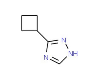 3-cyclobutyl-1H-1,2,4-triazole (CAS 1199215-93-4) - chemical structure image
