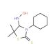 3-Cyclohexyl-4-(hydroxyamino)-5,5-dimethyl-1,3-thiazolidine-2-thione - chemical structure image