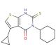 3-cyclohexyl-5-cyclopropyl-2-mercaptothieno[2,3-d]pyrimidin-4(3H)-one - chemical structure image