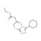 (3-Cyclohexyl-7H-[1,2,4]triazolo[3,4-b][1,3,4]thiadiazin-6-yl)-acetic acid ethyl ester - chemical structure image