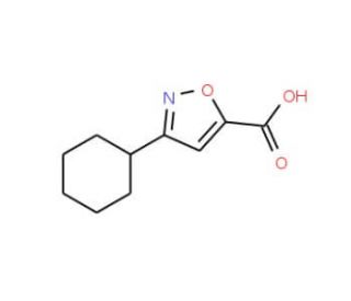3-Cyclohexyl-isoxazole-5-carboxylic acid - chemical structure image
