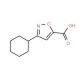 3-Cyclohexyl-isoxazole-5-carboxylic acid - chemical structure image
