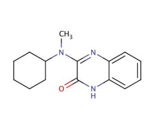 3-[cyclohexyl(methyl)amino]quinoxalin-2(1H)-one - chemical structure image