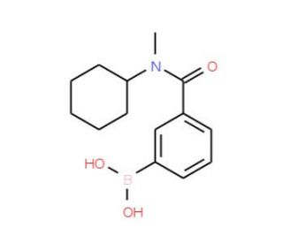 3-(Cyclohexyl(methyl)carbamoyl)phenylboronic acid (CAS 1072945-73-3) - chemical structure image