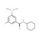 3-(Cyclohexylcarbamoyl)-5-fluorophenylboronic acid (CAS 874219-42-8) - chemical structure image