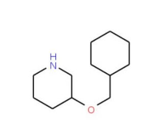 3-(Cyclohexylmethoxy)piperidine - chemical structure image