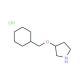 3-(Cyclohexylmethoxy)pyrrolidine hydrochloride - chemical structure image