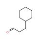 3-Cyclohexylpropanal (CAS 4361-28-8) - chemical structure image