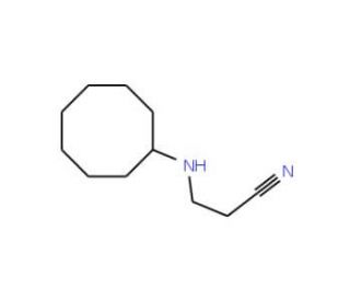 3-(Cyclooctylamino)propionitrile (CAS 206559-53-7) - chemical structure image