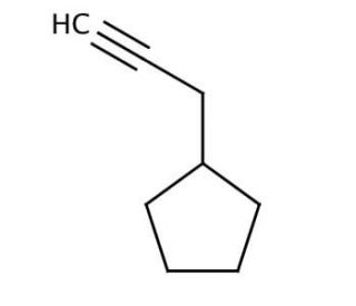 3-Cyclopentyl-1-propyne (CAS 116279-08-4) - chemical structure image