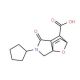 3-Cyclopentyl-4-oxo-10-oxa-3-aza-tricyclo-[5.2.1.0*1,5*]dec-8-ene-6-carboxylic acid - chemical structure image