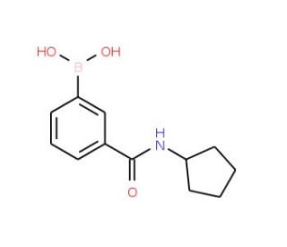 3-(Cyclopentylaminocarbonyl)phenylboronic acid (CAS 850567-24-7) - chemical structure image