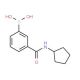 3-(Cyclopentylaminocarbonyl)phenylboronic acid (CAS 850567-24-7) - chemical structure image
