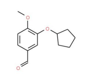 3-Cyclopentyloxy-4-methoxybenzaldehyde (CAS 67387-76-2) - chemical structure image