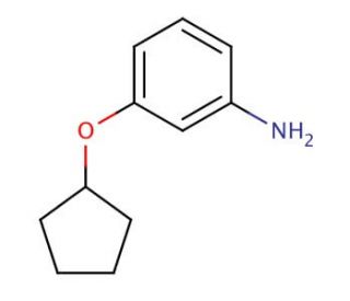3-Cyclopentyloxy-phenylamine (CAS 653604-38-7) - chemical structure image