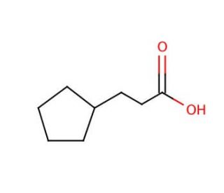 3-Cyclopentylpropionic acid (CAS 140-77-2) - chemical structure image